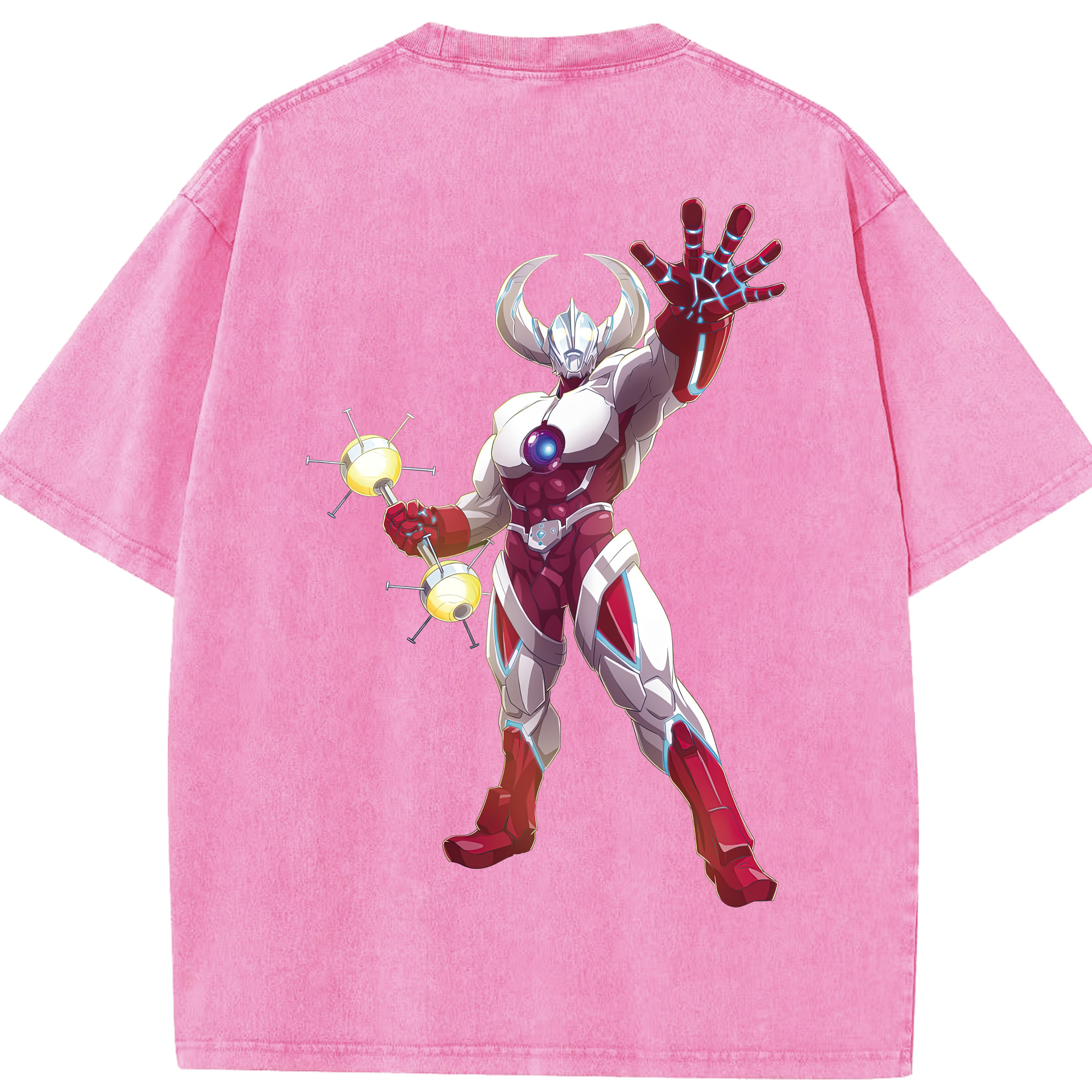 （画像用） ウルトラマン Ultraman 綿100% ヴィンテージ風 半袖Tシャツ（背面プリント）